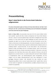 fakten & zahlen precise myer's berlin - The Precise Hotel Collection