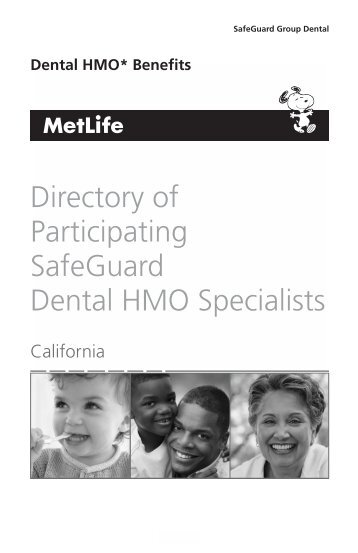 Directory of Participating SafeGuard Dental HMO Specialists - Net