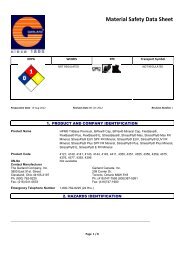 StressPly Plus FR Mineral MSDS - The Garland Company, Inc.