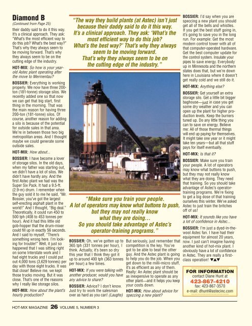 Astec Turbo Six Pack Plant - Hot-Mix Magazine