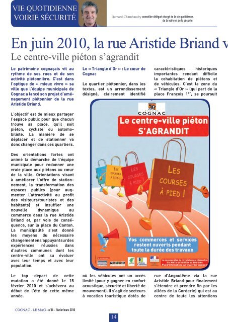 LE DOSSIER / Pages 14-19 - Ville de Cognac