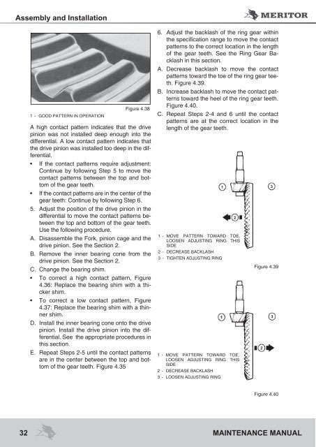 MAINTENANCE MANUAL - Meritor