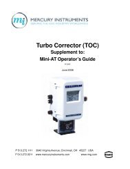 Mercury Instruments Turbo Corrector - Sensus