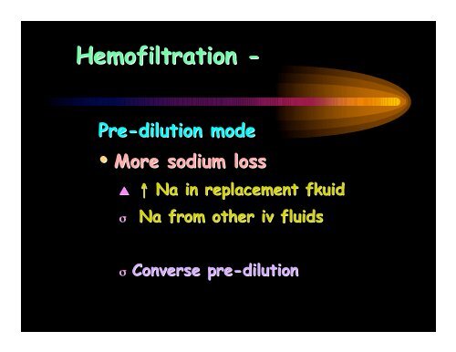 Substitution fluids & dialysates for CRRT - CRRT Online