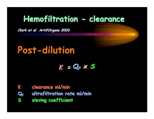 Substitution fluids & dialysates for CRRT - CRRT Online