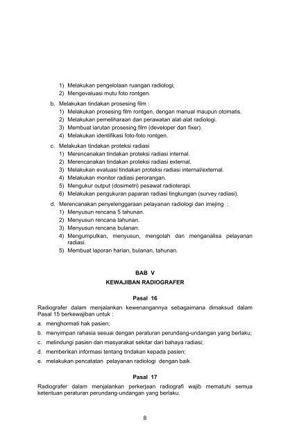 Peraturan Menkes RI No. 357/Menkes/Per/V/2006 tentang ...