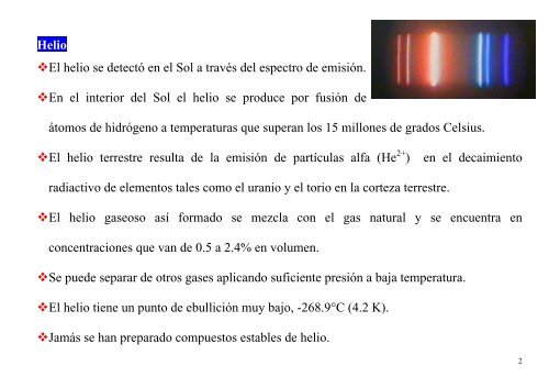 Tema 5. Los gases nobles y el hidrógeno . Existencia, usos y ...