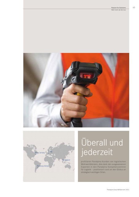 GeschÃ¤ftsbericht 2012 - Panalpina Annual Report 2012