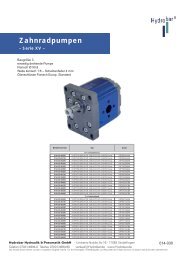 Zahnradpumpen - Hydrobar Hydraulik & Pneumatik GmbH