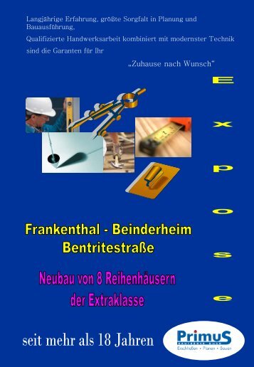 0 Fax 0 62 33 / 34 60 19 - Primus  Bauträger GmbH