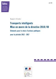 Transports intelligents Mise en Åuvre de la directive 2010/40=