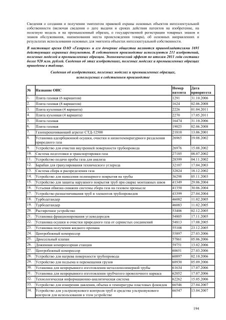 III квартал - Газпром