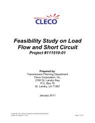 Feasibility Study on Load Flow and Short Circuit Project #111510-01 ...