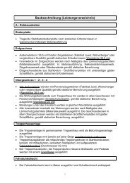 Baubeschreibung (Leistungsverzeichnis) - Primus Bauträger GmbH