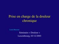 Prise en charge de la douleur chronique - Aepu.lu