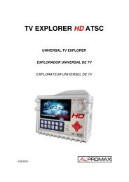 TV Explorer HD ATSC manual - Promax