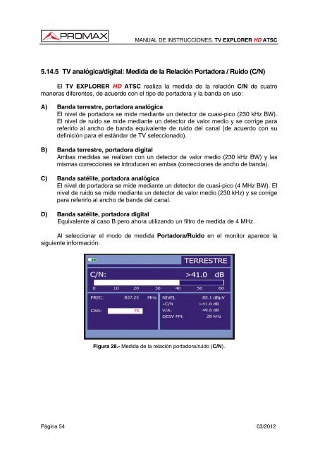 TV Explorer HD ATSC manual - Promax