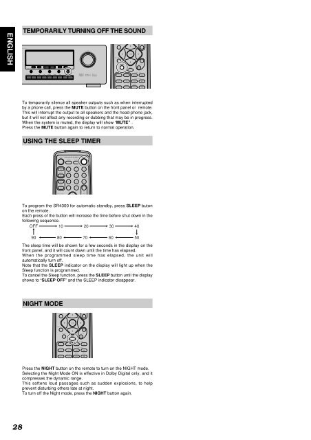 Model SR4300 User Guide AV Surround Receiver - Marantz