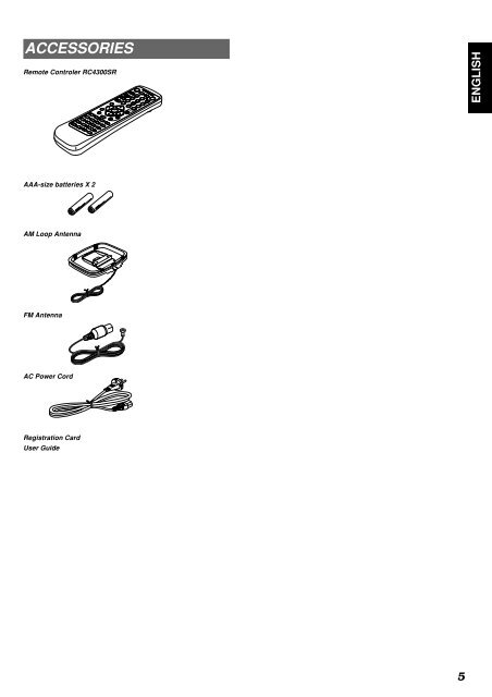 Model SR4300 User Guide AV Surround Receiver - Marantz