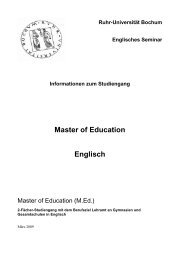 M.Ed.-Studiengang (pdf) - Englisches Seminar - Ruhr-UniversitÃ¤t ...