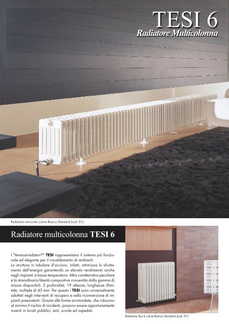 Radiatore in Acciaio Irsap Tesi 6 - Certened
