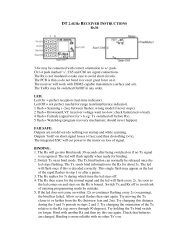 DT 2.4GHz RECEIVER INSTRUCTIONS Rx36 3-6v ... - Deltang.co.uk