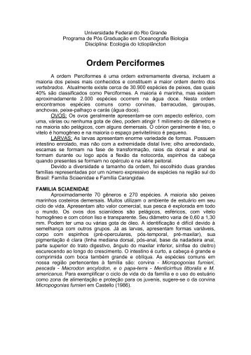 texto - LaboratÃƒÂ³rio de Ecologia do IctioplÃƒÂ¢ncton