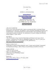 Curriculum Vitae Of JEFFREY A. SCHALER, PH.D. Assistant ...