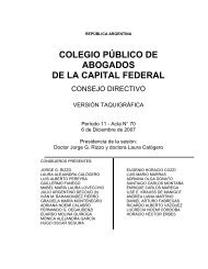COLEGIO PÃBLICO DE ABOGADOS DE LA CAPITAL FEDERAL