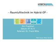 Raumlufttechnik im HYBRID-OP - Hybeta