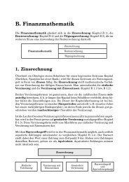 B. Finanzmathematik