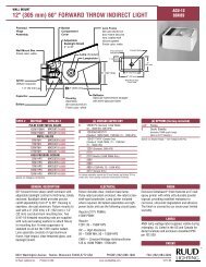 Spec Sheet - Ruud Lighting Direct