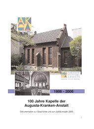 100 Jahre Kapelle der Augusta-Kranken-Anstalt 1906 - 2006
