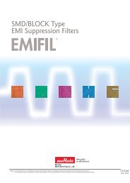 SMD/BLOCK Type EMI Suppression Filters 