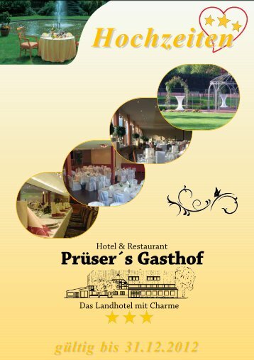 Hochzeiten - Prüser´s Gasthof