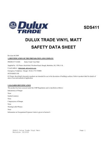 SDS411 Dulux Trade Vinyl Matt 3