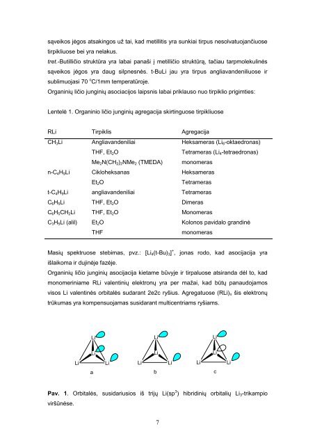 Organiniai metalÅ³ junginiai - VU Chemijos fakultetas