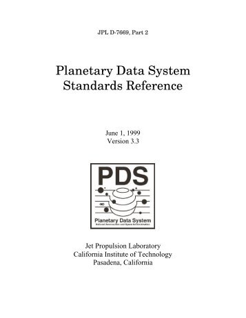 PDF version of entire document - the Planetary Data System - NASA