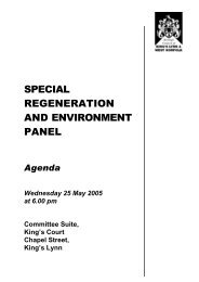 special regeneration and environment panel - Borough Council of ...