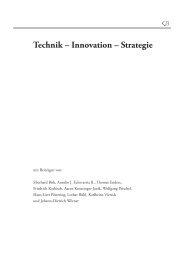 Technik – Innovation – Strategie - Gneisenau Gesellschaft