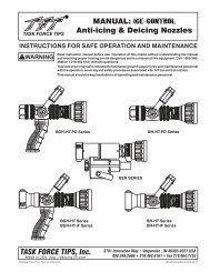 MANUAL: Anti-icing & Deicing Nozzles Ice-Control - Task Force Tips