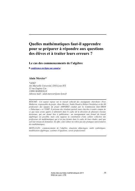 obtenir le fichier - Educmath