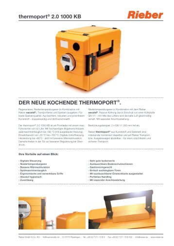 thermoportÃ‚Â® 2.0 1000 kB - Rieber GmbH & Co. KG