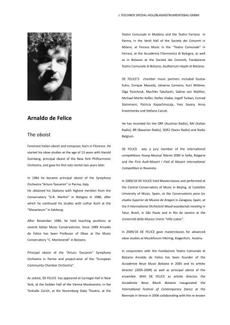Biography Arnaldo de Felice july10.doc - NeoOffice Writer