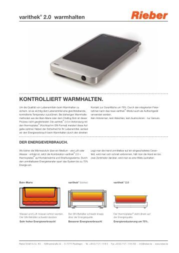 varithekÃ‚Â® 2.0 warmhalten - Rieber GmbH & Co. KG