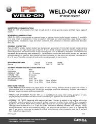 Weld-On 4807 Data Sheet (Styrene Cement) - Curbellplastics.com