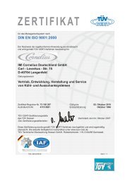 DIN EN ISO 9001:2000 - IMI Cornelius