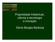 Lei de InovaÃ§Ã£o - Denis Borges Barbosa