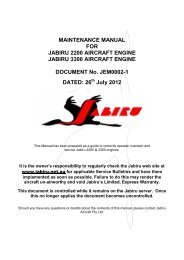 MAINTENANCE MANUAL FOR JABIRU 2200 AIRCRAFT ENGINE ...