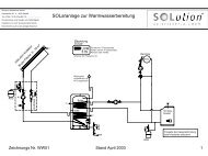 SOLaranlage zur Warmwasserbereitung - Solution Solartechnik GmbH